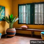 토고의 숙박시설 추천 - A cozy, family-run guesthouse room in Lom&eacute; decorated with vibrant Togolese art and handcrafted texti...